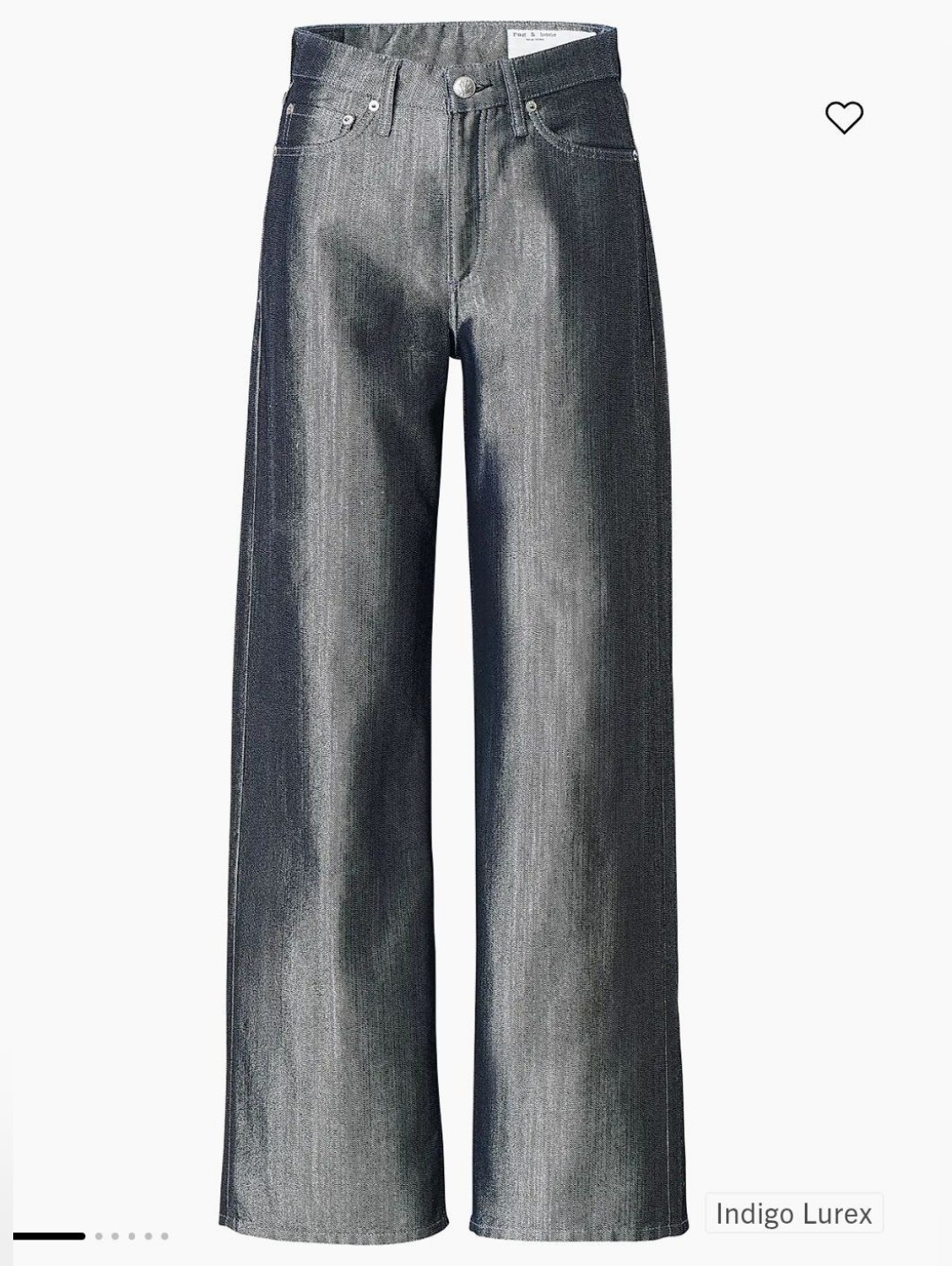 Rag & Bone Logan Metallic Jeans